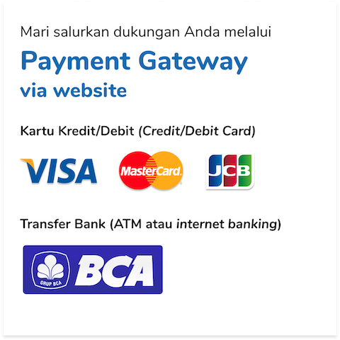 Dukungan lewat Payment Gateway